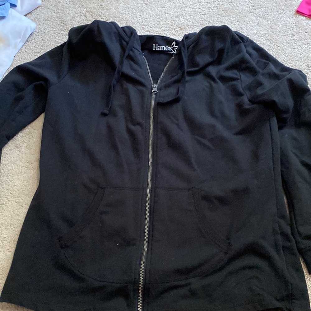 Hanes zip up sweatshirt